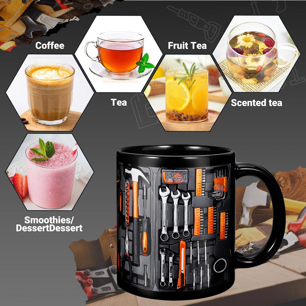 Creativity Funny Coffee Mug - Mechanic Toolbox Set pattern