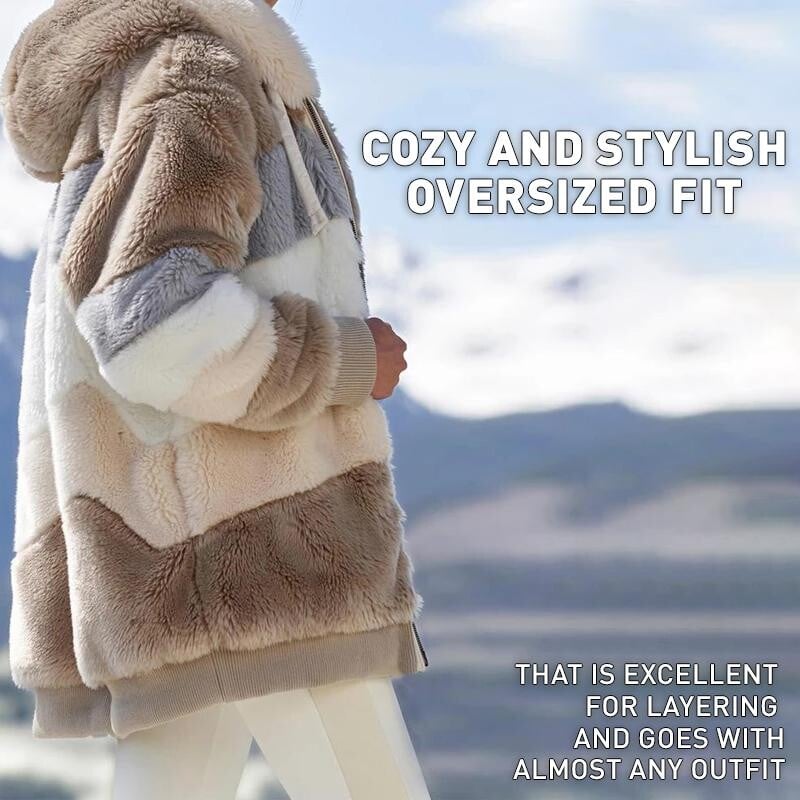Contrasting Plush Padded Coat🐑