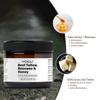 🔥Beef Tallow Beeswax and Honey Face Moisturizer