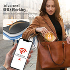 Handmade Leather RFID Blocking Wallet with Lanyard