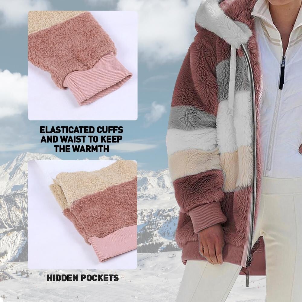 Contrasting Plush Padded Coat🐑