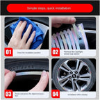 20PCS Car Wheel Reflective Decorative Strip