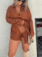 2023 NEW SATIN COVERED NIGHTS 2-PIECE TUNIC SET✨