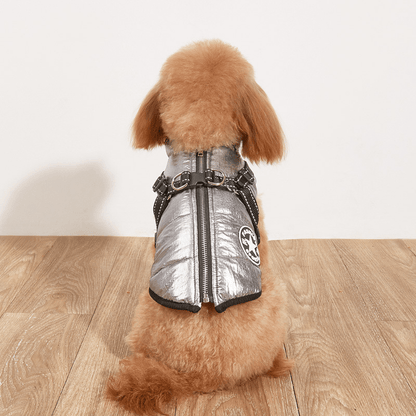 🎅Waterproof Winter Dog Jacket with Built-in Harness