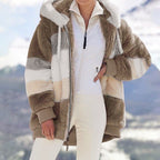 Contrasting Plush Padded Coat🐑